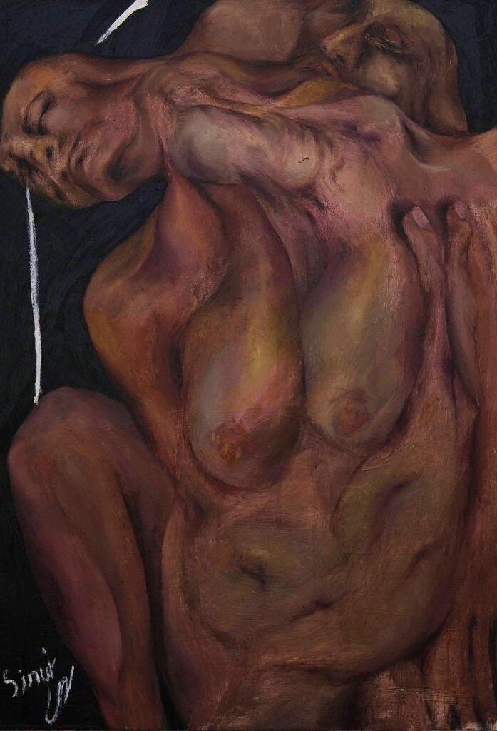 Erosion, 2023 · Oil paint on canvas · 40 × 60 cm