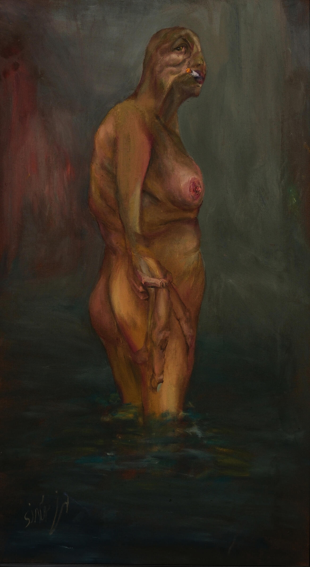 Untitled III, 2019 · Oil paint on canvas · 65 × 100 cm