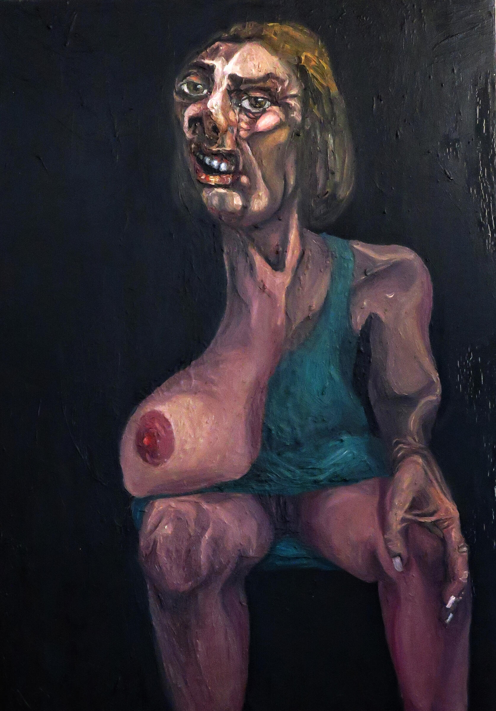 Untitled IV, 2019 · Oil paint on canvas · 70 × 100 cm