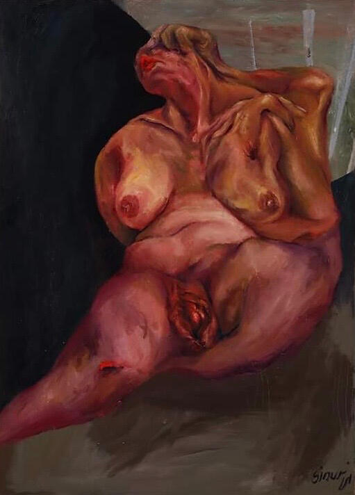 Untitled V, 2021 · Oil paint on canvas · 50 × 70 cm